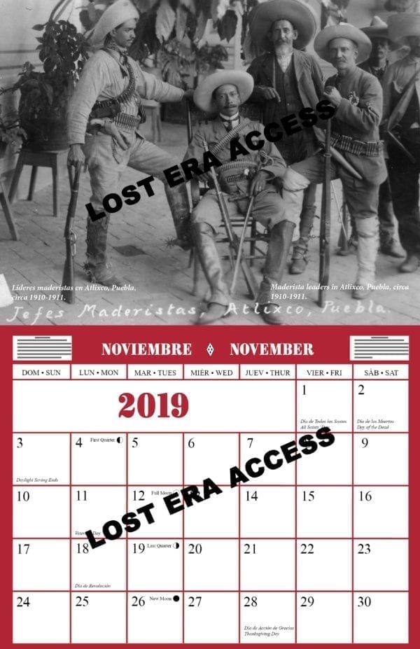 2019 Mexican Heritage Collector’s Calendar - Image 12